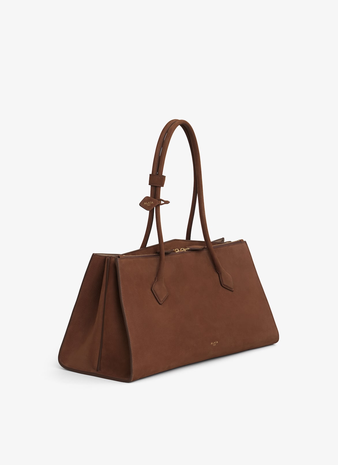 SAC LE TECKEL TOTE EN NUBUCK  ALAÏA MARRON SAC LE TECKEL TOTE EN NUBUCK